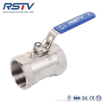 One Piece Floating Stainless Steel Screwed Ball Valve